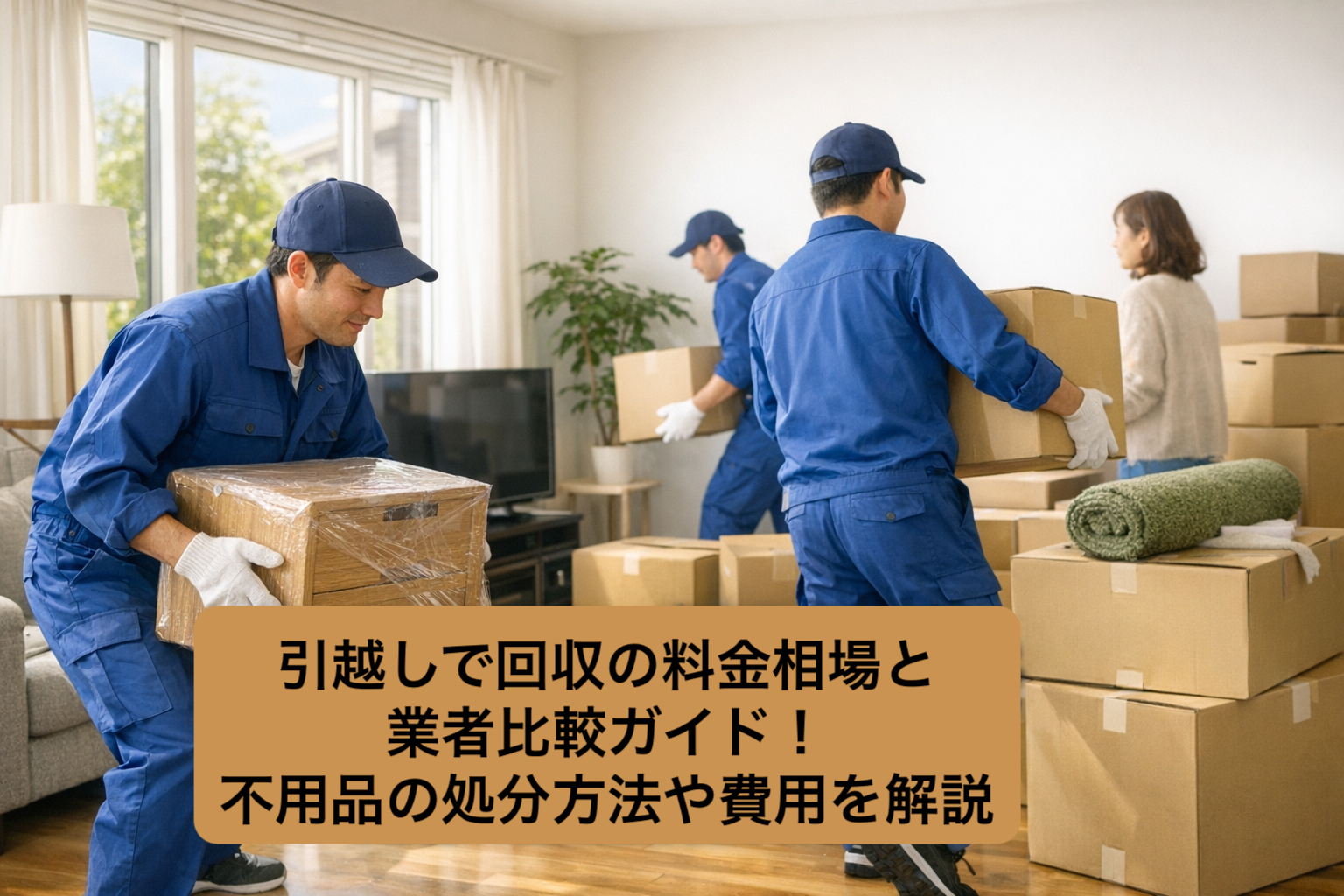 引越しで回収の料金相場と業者比較ガイド！不用品の処分方法や費用を解説