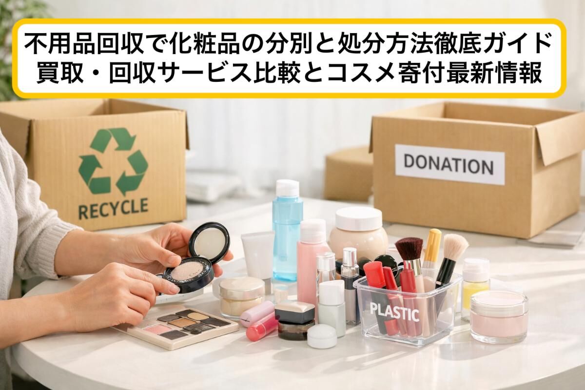 不用品回収で化粧品の分別と処分方法徹底ガイド｜買取・回収サービス比較とコスメ寄付最新情報