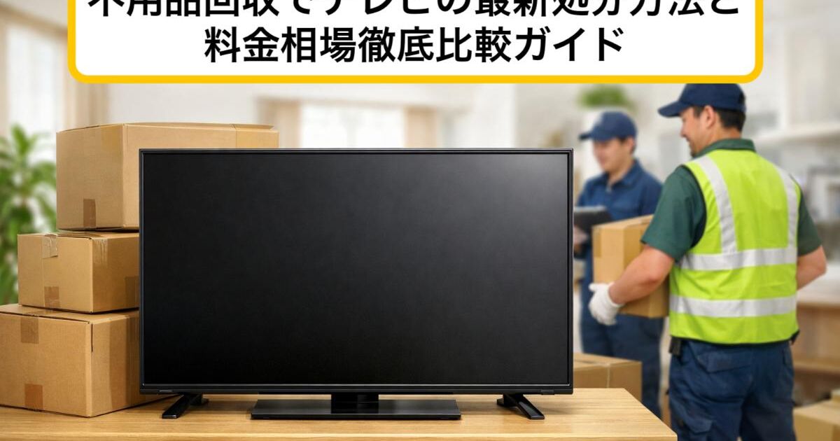 不用品回収でテレビの最新処分方法と料金相場徹底比較ガイド | ブログ 