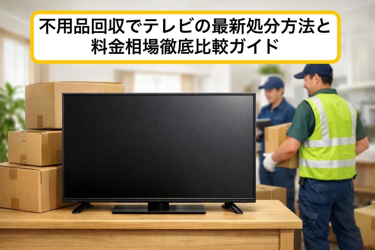 不用品回収でテレビの最新処分方法と料金相場徹底比較ガイド