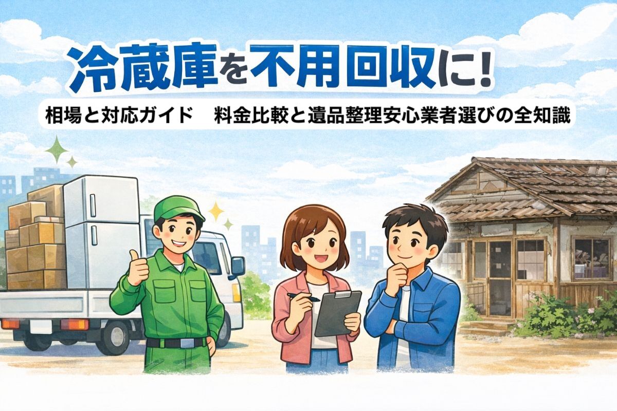 冷蔵庫を不用品回収に！相場と対応ガイド｜料金比較と遺品整理安心業者選びの全知識
