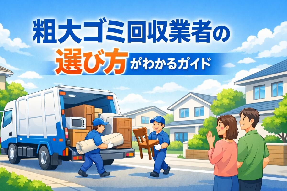 粗大ゴミ回収業者の選び方がわかるガイド｜安心して処分するためのコツを基礎から解説！