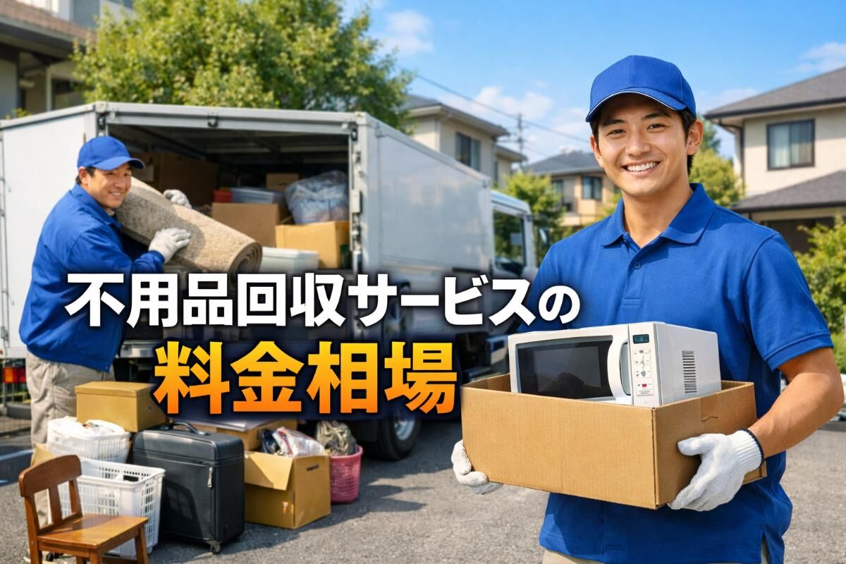 不用品回収サービスの料金相場と優良業者比較ポイントまとめ