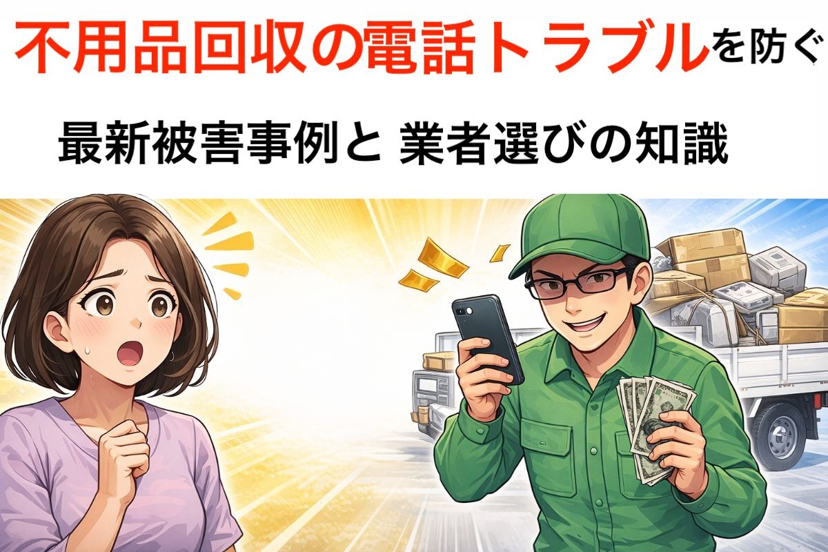 不用品回収の電話トラブルを防ぐ最新被害事例と業者選びの知識