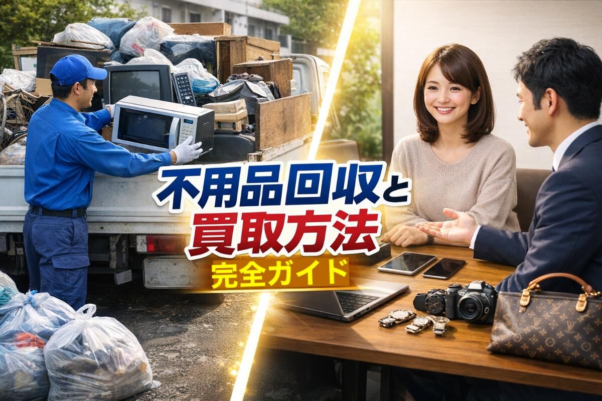 不用品回収と買取方法完全ガイド