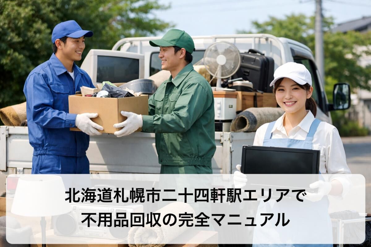 北海道札幌市二十四軒駅エリアで不用品回収の完全マニュアル