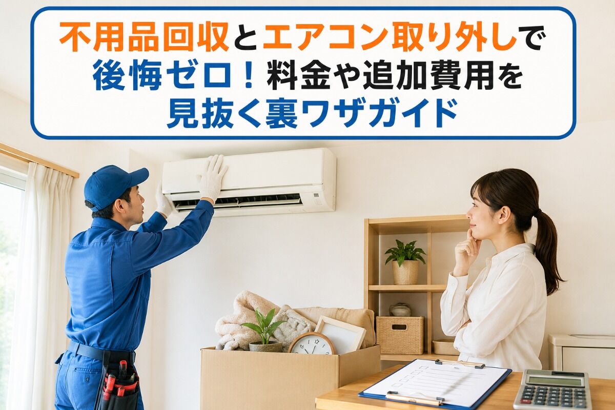 不用品回収とエアコン取り外しで後悔ゼロ！料金や追加費用を見抜く裏ワザガイド
